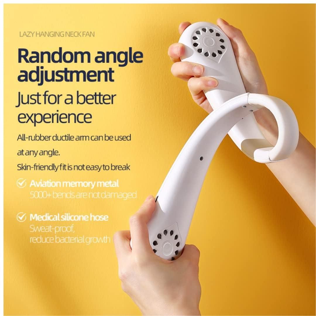Portable Neck Fan β Hands-Free Bladeless Wearable USB Mini Fan with 3 Speeds - Shop-Vibe