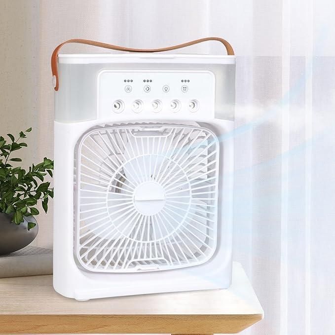 "USB portable mist fan with water spray and air cooler function"