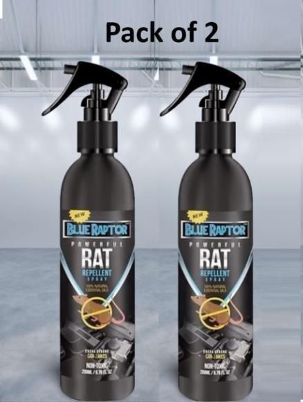 Rat Repellent Spray for Car 200ml (Pack of 2) – Rodent Protection for Vehicle Wiring & Interiors - Shop-Vibe #