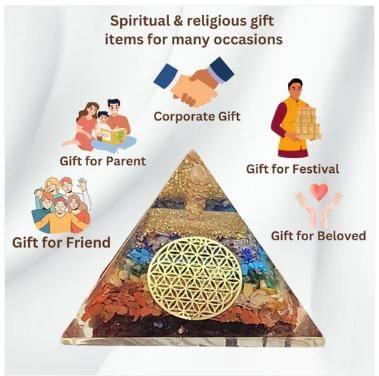 Seven Chakra Orgon Pyramid – Healing Crystal Energy Pyramid for Positive Energy & Balance - Shop-Vibe #