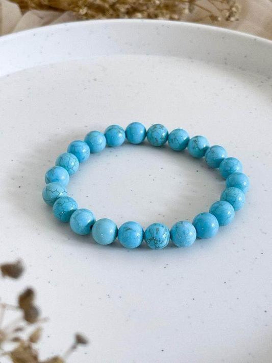 Firoza (Turquoise) Stone-Beads Bracelet – Stylish & Elegant Casual Accessory for Men & Women - Shop-Vibe #