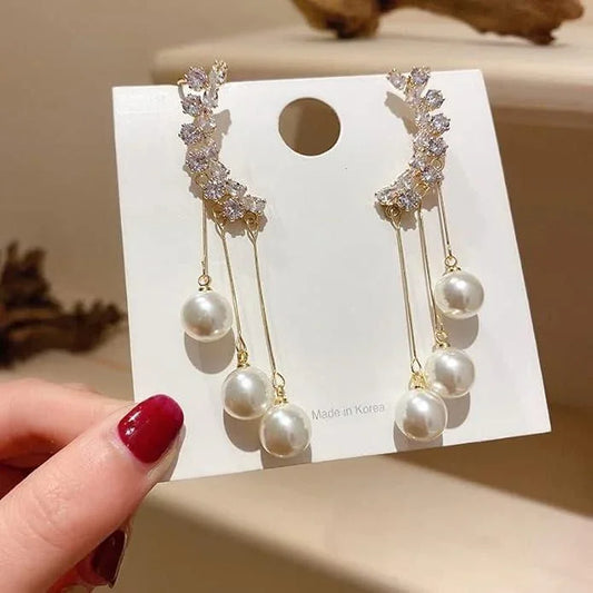 Korean Zircon Studded Earrings - Shop-Vibe #